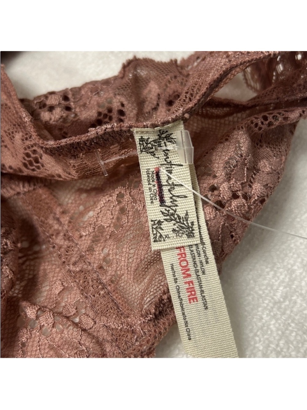 Free People XLarge Bra Last Dance Lace Halter Bralette Intimately Sweet Nothings - Picture 9 of 9